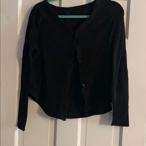 button down waffle top